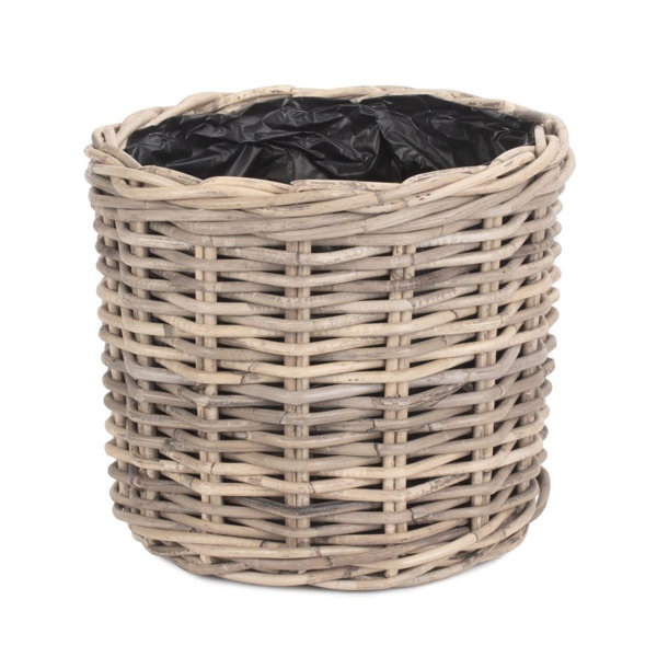 August Grove Dunshee Rattan Plant Pot Wayfair.co.uk